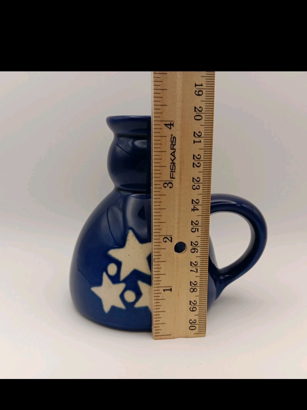 Cobalt Blue Sandstone Candle Holder with Stars - Picture 10 of 14
